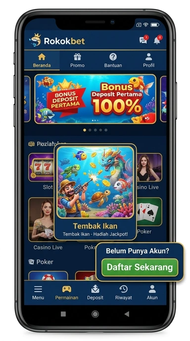 Galeri pratinjau visual rokokbet build APK resmi terbaru